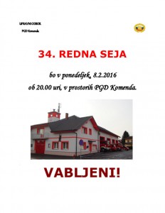 34. SEJA 08.02.2016 - VABILO NA 34. SEJO